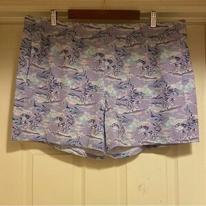 Eddie Bauer Women’s Regular Marina Amphib Short Print - Iris UPF 50+ Sz XL